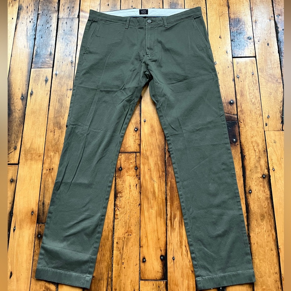 J. Crew Men's Olive Chinos